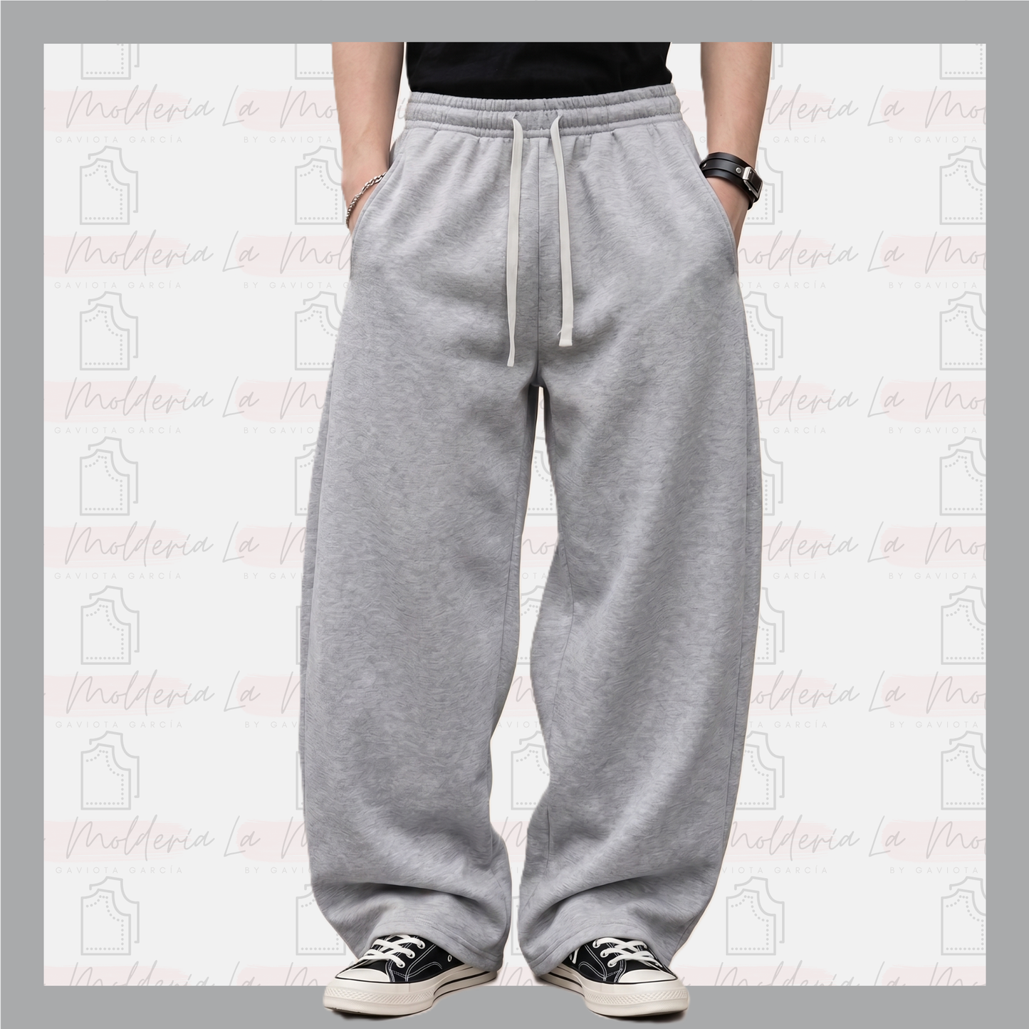 Pants Baggy - Molde digital