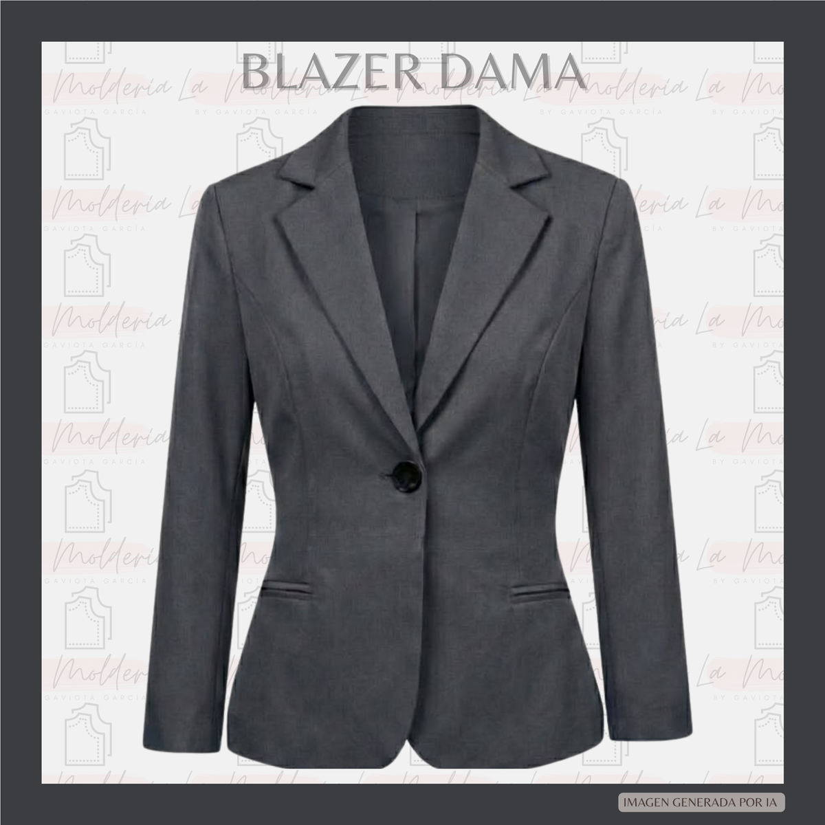 Blazer Dama - Molde Digital