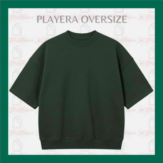 Playera Oversize Premium – Molde Digital