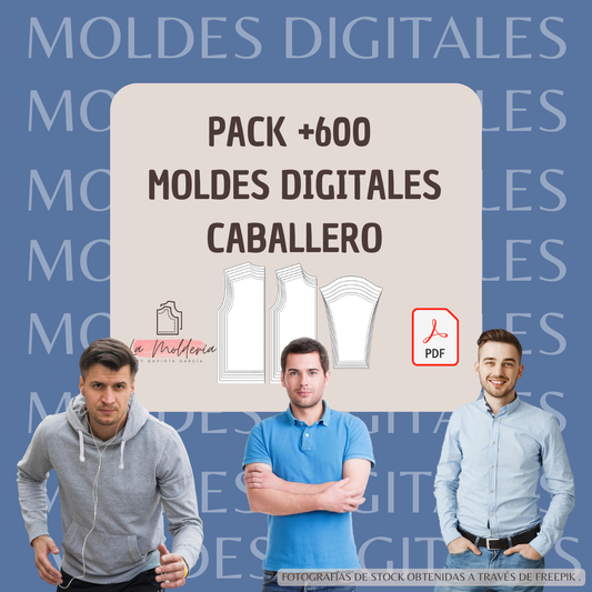 PACK +600 MOLDES DIGITALES CABALLERO