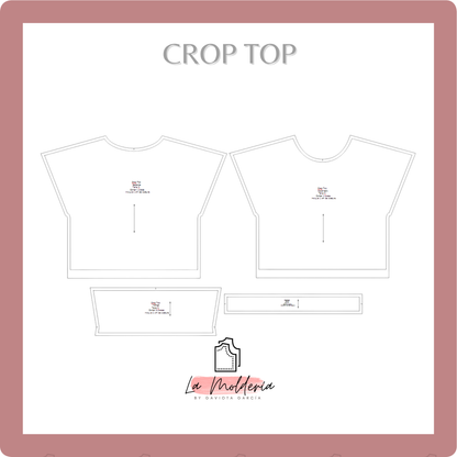 Crop Top Dama – Molde Digital