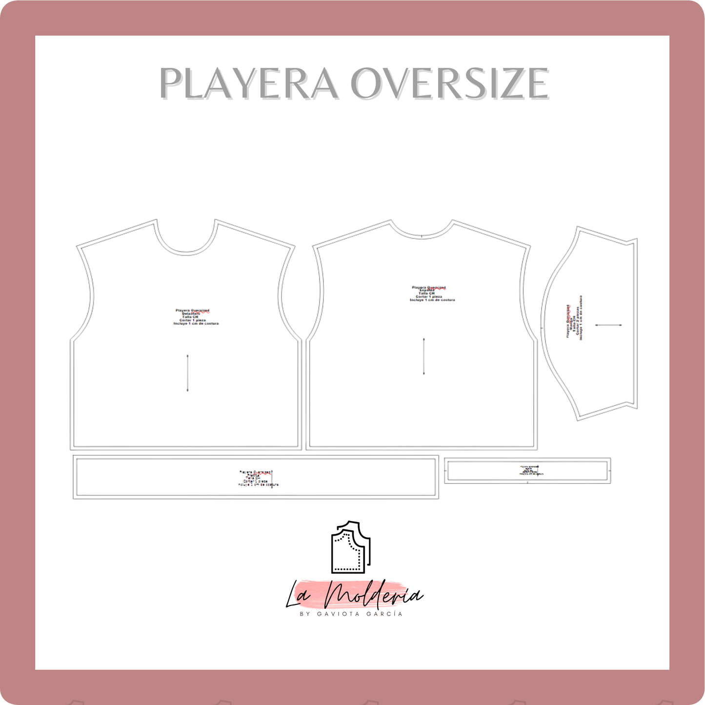 Playera Oversize Premium – Molde Digital