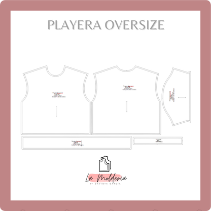 Playera Oversize Premium – Molde Digital
