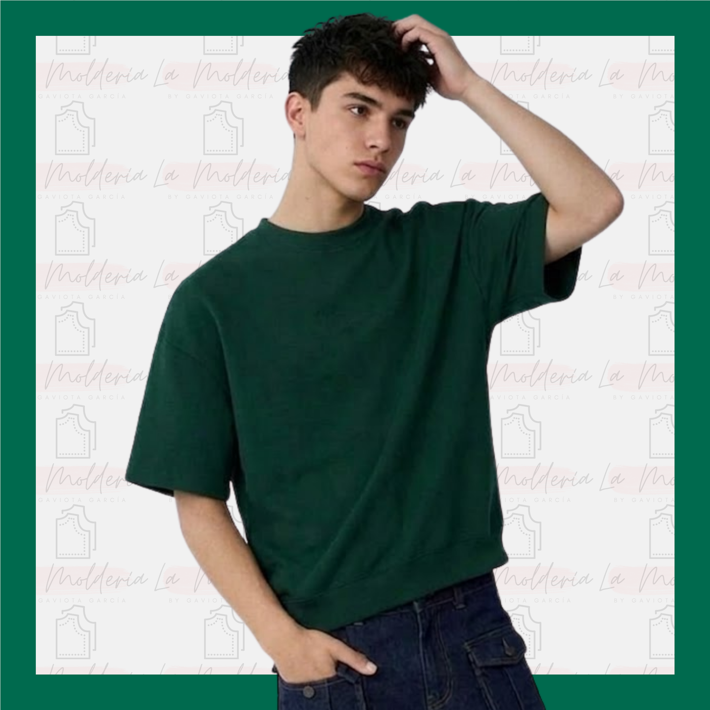 Playera Oversize Premium – Molde Digital