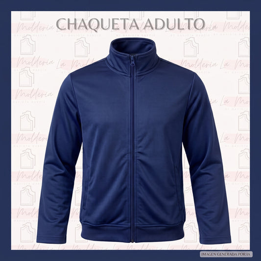 Chaqueta Deportiva Unisex Adulto - Molde digital