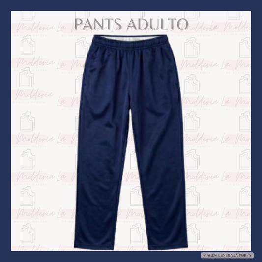 Pants Deportivo Adulto - Molde digital
