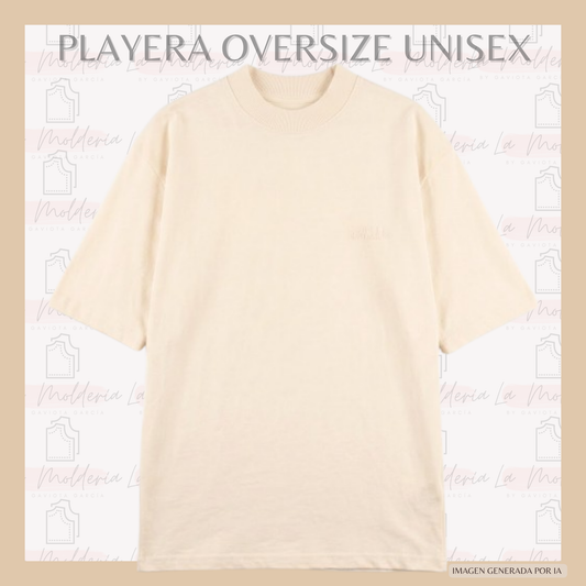 Playera Oversize Unisex – Molde Digital