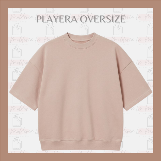 Playera Oversize Premium – Molde Digital