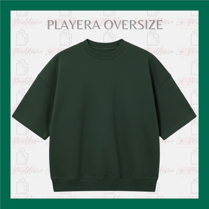 Playera Oversize Premium – Molde Digital