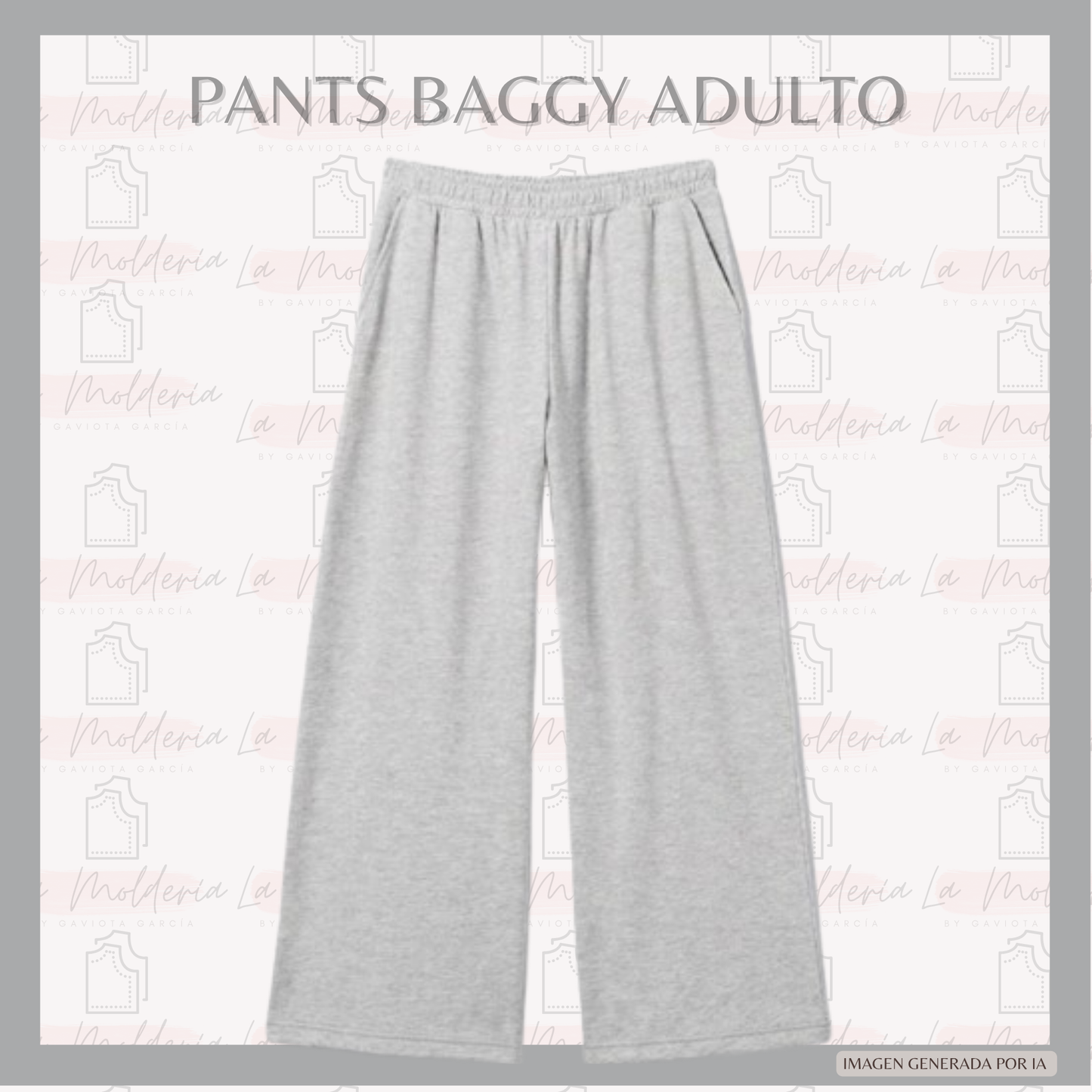 Pants Baggy - Molde digital