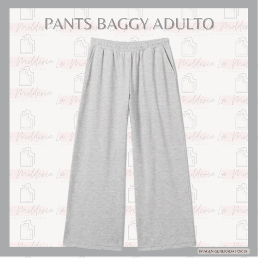 Pants Baggy - Molde digital